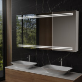 Aluminium badkamerspiegelkast met verlichting - Eger Aluminium badkamerspiegelkast met verlichting - Eger