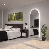 Spiegel met licht en ronde boog F639L4B2 Spiegel met licht en ronde boog F639L4B2
