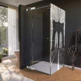 Glas douchecabine deur aan de zijkant met motief BROOKLYN BRIDGE 210