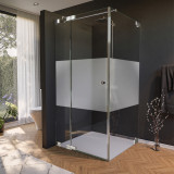 Glas douchecabine mat, deur aan de zijkant AREA 5/210