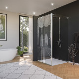 Glas douchecabine deur aan de zijkant met motief BROOKLYN BRIDGE 210