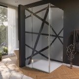 Design douchecabine glas, deur zijdelings AREA 8/210