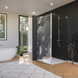 Glas douchecabine deur zijdelings DESIGN 4/210