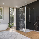 Glas douchecabine deur zijpaneel CERCO 2/210