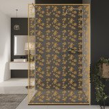 Glazen scheidingswand douche met kleurendruk FRAME BLOMMEN 2 Glazen scheidingswand douche met kleurendruk FRAME BLOMMEN 2