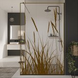 Glazen scheidingswand douche met kleurendruk FRAME KORNFELD Glazen scheidingswand douche met kleurendruk FRAME KORNFELD