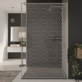 Glazen scheidingswand douche met kleurendruk FRAME TRIANGEL Glazen scheidingswand douche met kleurendruk FRAME TRIANGEL