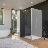 Gehard glazen douchecabine Satinato, deur aan de zijkant AREA 1/210