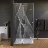 Glas douchecabine deur met zijdecor ARRAY 1/210