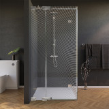 Glas douchecabine deur met zijdecor ARRAY 4/210
