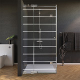 Glas douchecabine deur zijdelings met decor FORRADO 3/210