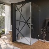 Design douchecabine glas, deur zijdelings AREA 8/210