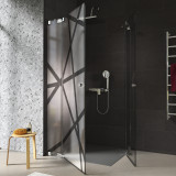 Design douchecabine glas hoekinstap AREA 8/209
