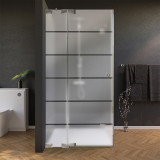 Glas douchecabine met decor, deur aan de zijkant AREA 6/210