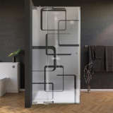 Maatwerk douchecabine van glas, deur aan de zijkant DESIGN 1/210