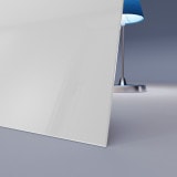 Wit gelakt Gehard-glas op maat van 4mm