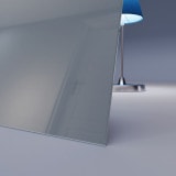 Grijs gelakt gehard veiligheidsglas 4mm