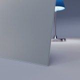 Grijs gelakt gehard veiligheidsglas Satijn 4mm