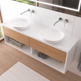 Kwartscomposiet blad kunststeen wit gepolijst Silver White 2 cm