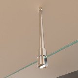 Douchewand grijs getint glas, 8 mm gehard veiligheidsglas, vrijstaand