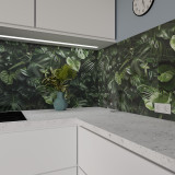 Keuken spatwand ESG glas 6mm met keramische kleurenprint JUNGLE 2