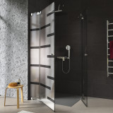 Douchecabine glas met decor hoekinstap AREA 7/209