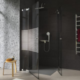 Douchecabine glas met decor hoekinstap FORRADO 5/209