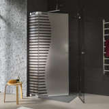 Douchecabine hoekinstap glas satijn FORRADO 8/209