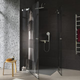 Douchecabine glazen hoekinstap met motief VUURTOREN 1/209