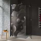 Douchecabine glazen hoekinstap DESIGN 4/209