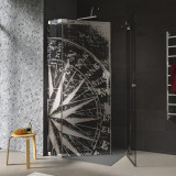 Douchecabine glazen hoekinstap WINDROZE 209