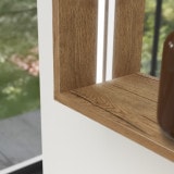 Verlichte spiegel met houten lijst - Madera 3