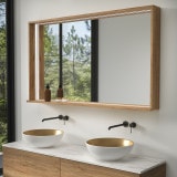 Lichtspiegel met houten lijst - Madera 4