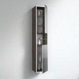 Hoge kast badkamer met spiegel en licht BHS009L4