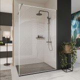 Glazen scheidingswand douche met kleurendruk FRAME ARRAY 6