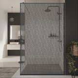 Glazen scheidingswand douche met kleurendruk FRAME CUBUS Glazen scheidingswand douche met kleurendruk FRAME CUBUS