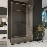 Glazen scheidingswand douche met kleurendruk FRAME LINE Glazen scheidingswand douche met kleurendruk FRAME LINE