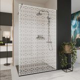 Glazen scheidingswand douche met kleurendruk FRAME MEMPHIS 2 Glazen scheidingswand douche met kleurendruk FRAME MEMPHIS 2
