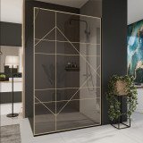 Glazen scheidingswand douche met kleurendruk FRAME RAUTE Glazen scheidingswand douche met kleurendruk FRAME RAUTE