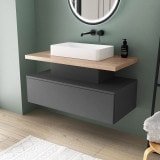 Wastafelonderkast met lade - Baltrum 01C