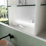 Badkamerspiegelkast met schuifdeuren en legplanken - Maas 2