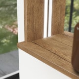 Verlichte spiegel met houten lijst - Madera 3