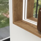 Lichtspiegel met houten lijst - Madera 4