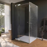 Satinierte glazen douchecabine op maat, deur aan de zijkant FORRADO 9/210