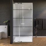 Douchedeur matglas, deur zijdelings AREA 2/210