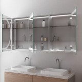 Aluminium badkamerspiegelkast met LED - Saale Aluminium badkamerspiegelkast met LED - Saale