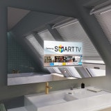 Spiegel met TV voor schuin dak - Onverlicht CLEAR DS