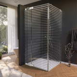 Glas douchecabine deur met decoratie aan de zijkant FORRADO 6/210