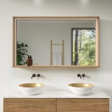 Lichtspiegel met houten lijst - Madera 4