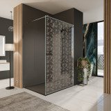 Glazen scheidingswand douche met kleurendruk FRAME BLOMMEN 2 Glazen scheidingswand douche met kleurendruk FRAME BLOMMEN 2